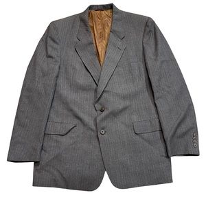 Vintage Christian Dior Blazer Suit Coat Grey
